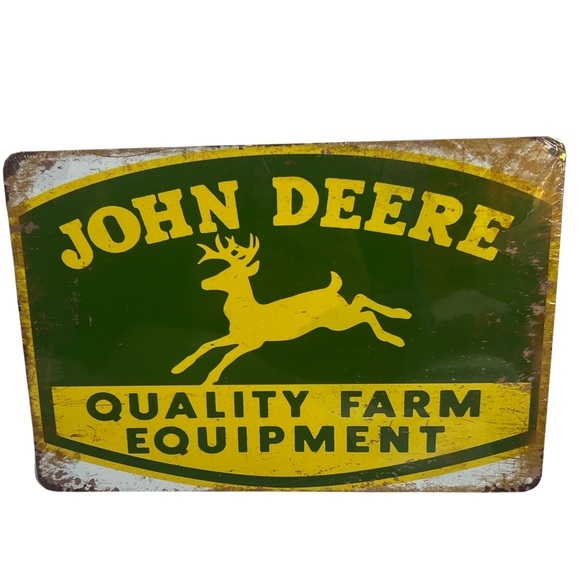 John Deere Art Tin Metal Decorative Sign John Deere Poshmark